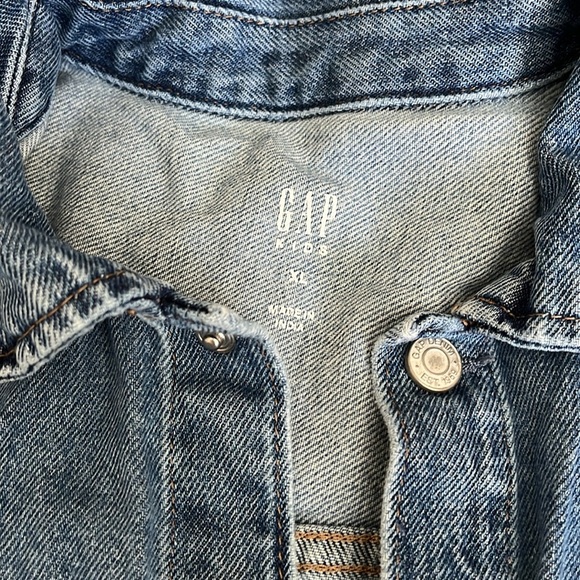 GAP Kids - Denim Snap Button-Up Shirt - Picture 2 of 2